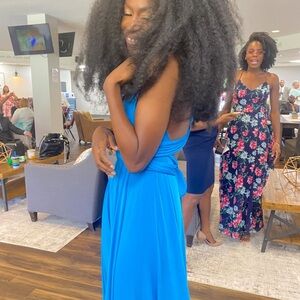 Bridesmaid infinity Blue Dress